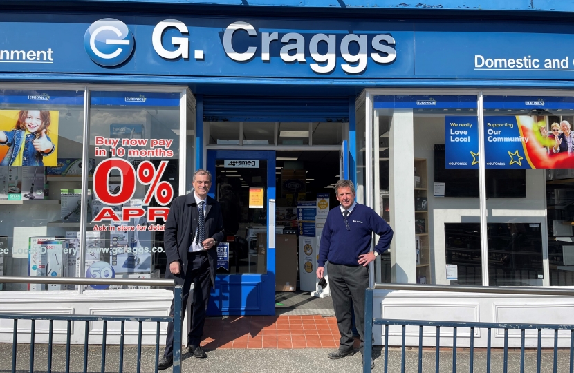 Julian Smith Meeting with Local Business G. Craggs in Ripon 